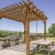 Pergola with grills and picnic table