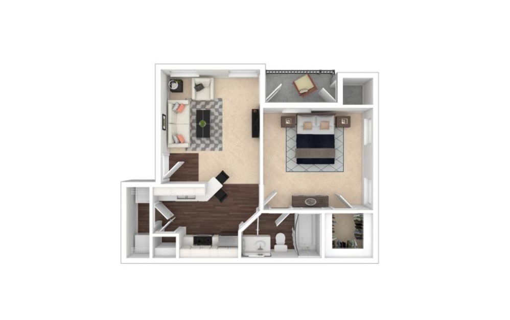 Holly Floor Plan at Viridian Edge at the Park Apartments