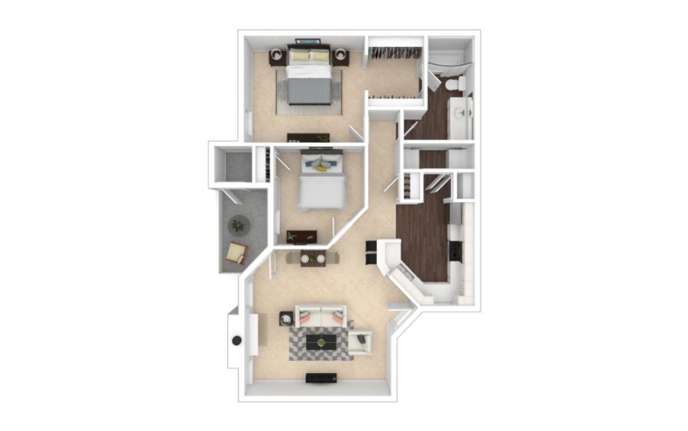 Alder Floor Plan at Viridian Edge at the Park Apartments